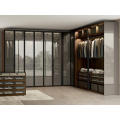 Modern Wooden Wardrobe Customized Walkin Wardrobe With Led